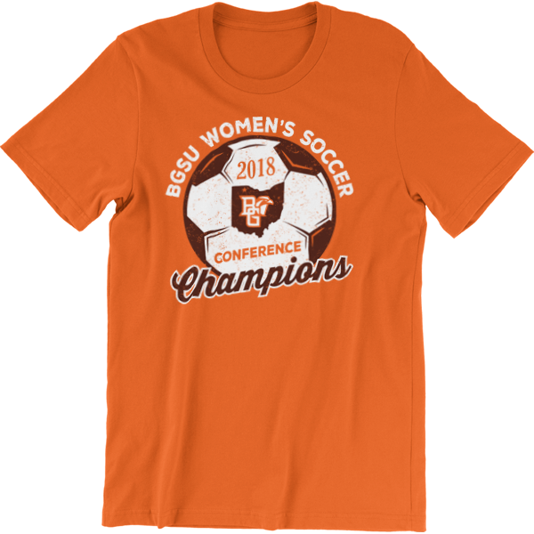 BGSU Falcons Women's Soccer MAC Champs 2018 T-Shirt