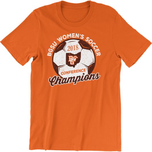 BGSU Falcons Women's Soccer MAC Champs 2018 T-Shirt