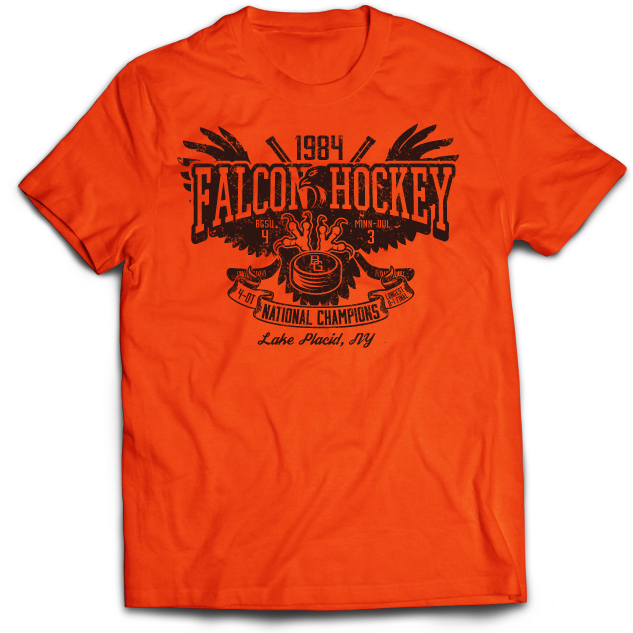 Bowling Green State University 1984 National Champioinship T-shirt Orange