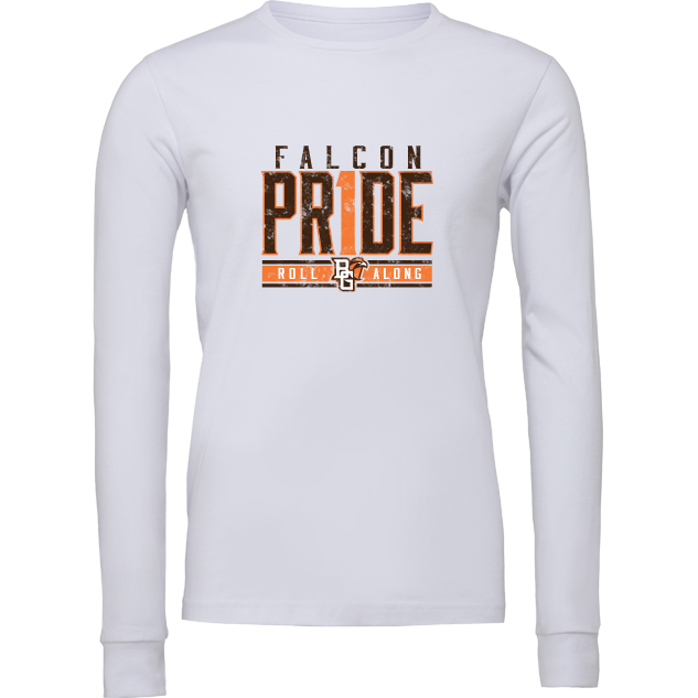 BGSU Falcons Spirit Pride Long Sleeve T-Shirt White