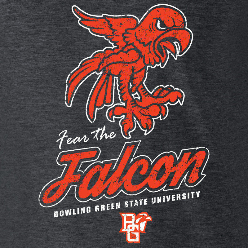 BGSU Fear The Falcons Long Sleeve T-Shirt S / Dark Grey Heather