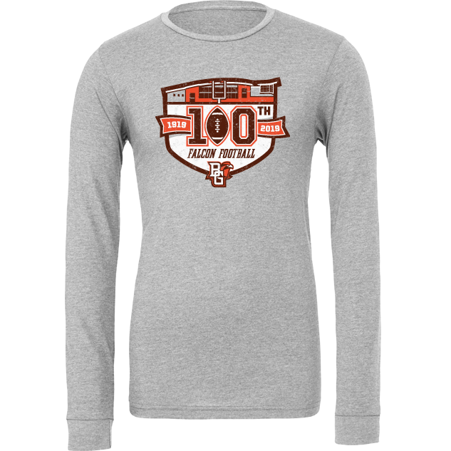 BGSU Falcons Football 100 Years Tribute Long Sleeve T-shirt