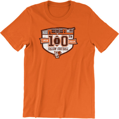 BGSU Falcons Football 100th Year Commemorative T-Shirt
