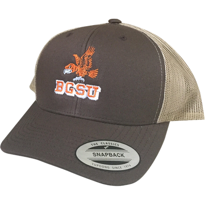 BGSU Falcons Embroidered Vintage Snapback Hat