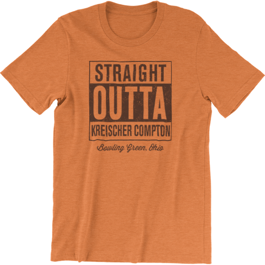 BGSU Kreischer Compton Dorm T-Shirt Heather Orange