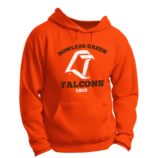BGSU Falcons Vintage Logo LT Hoodie Orange