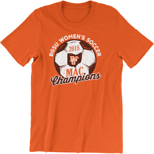 BGSU Falcons Women's Soccer 2018 MAC Champs T-Shirt - TEAM / F&F ONLY