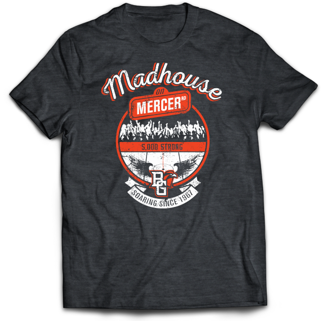 Bowling Green Falcons Hockey Madhouse on Mercer T-Shirt