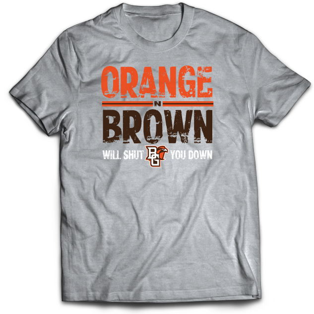 BGSU Orange and Brown T-Shirt