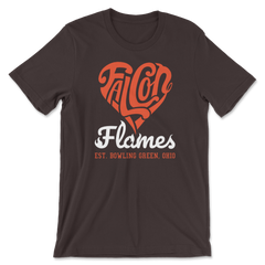 BGSU Falcon Flames Brown T-Shirt
