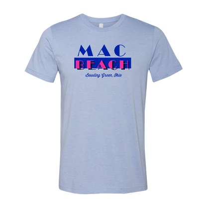 Bowling Green MAC Beach T-Shirt Heather Blue