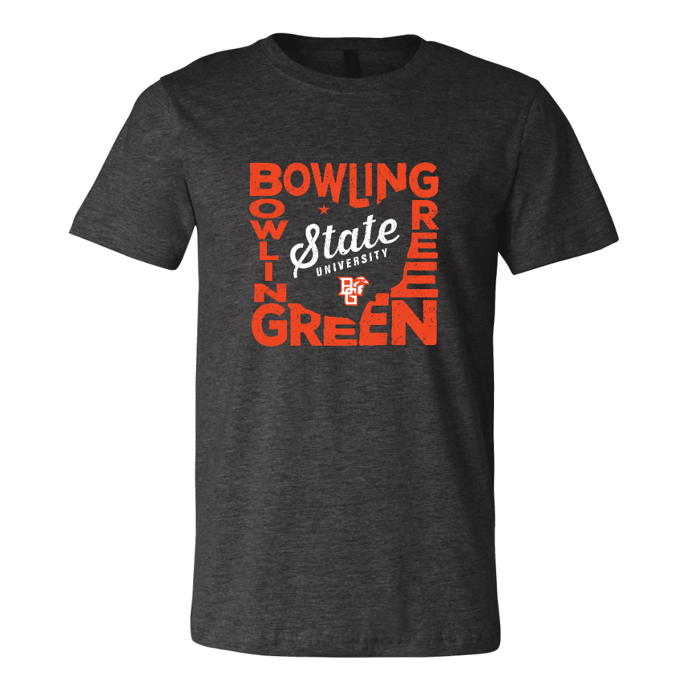 Bowling Green State University Ohio T-shirt Dark Gray Heather