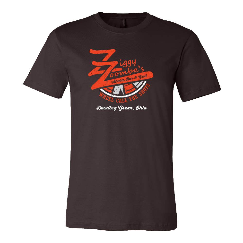 Bowling Green Ziggy Zoomba's Bar T-Shirt Brown Tee